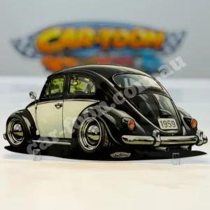 1959 VW Beetle (2 Tone - Black/White)