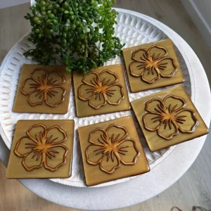 NATURE COLLECTION - Gold Lustre Hibiscus